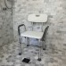 FixtureDisplays® Shower Chair Bathroom Seat With Padded Armrests And Backrest Capacity 350 Pounds, Assebmly Video Provided, Product Weight 7.3 Lbs 15416